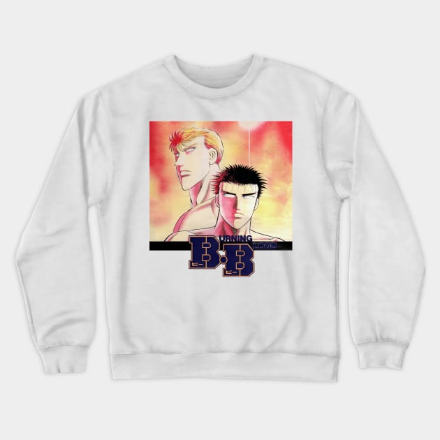 『B・B』ビービー Burning Blood OVA Poster Crewneck Sweatshirt by MiamiCannibal